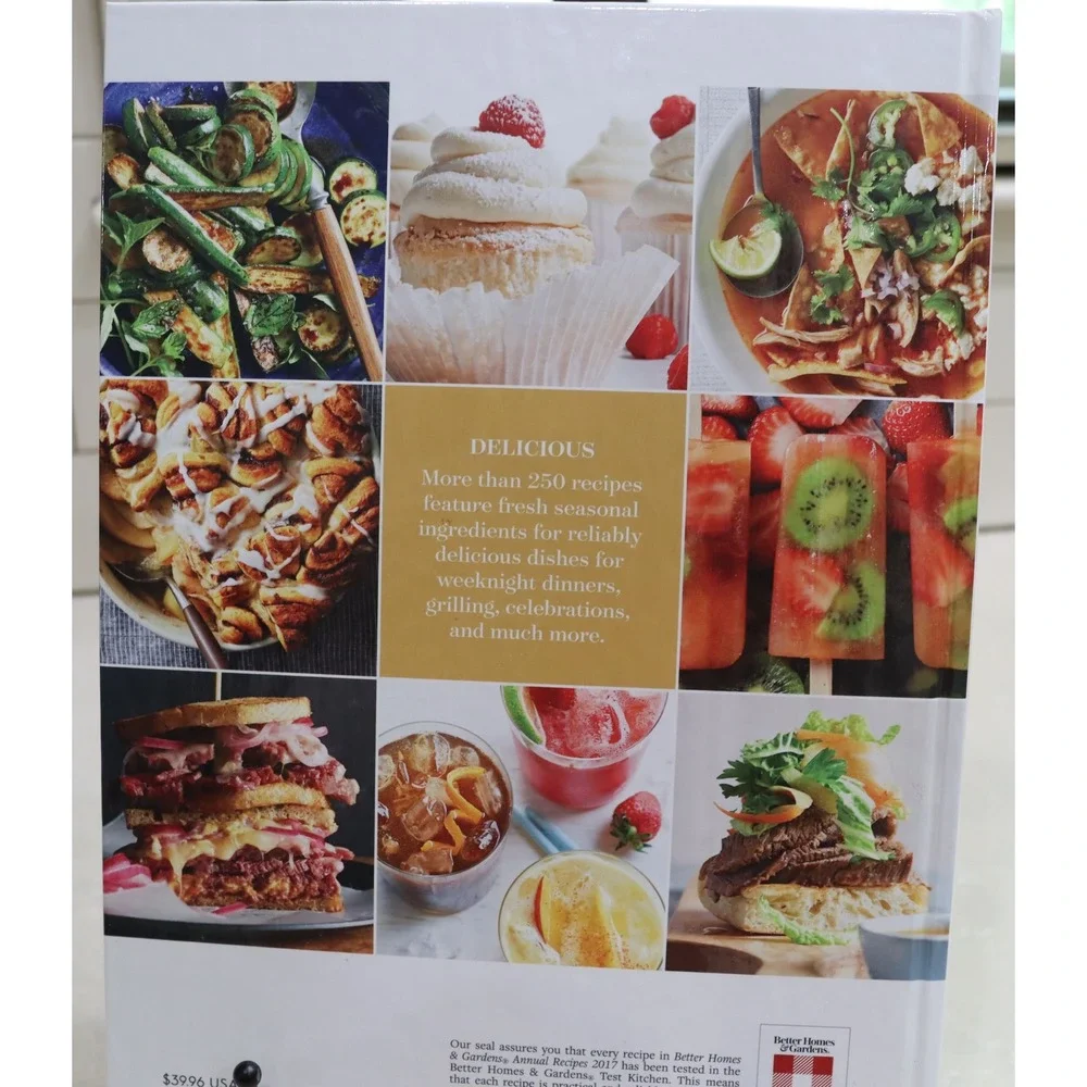 Better Homes and Gardens Annual Recipes 2017 Hardcover Cookbook 250+ Recipes